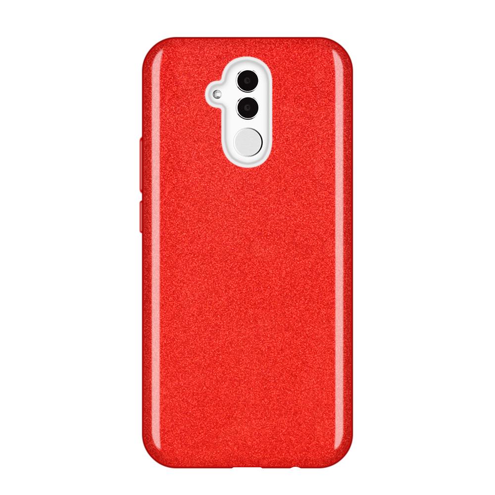 Capa brilhante Wozinsky com brilho para Huawei Mate 20 Lite vermelho