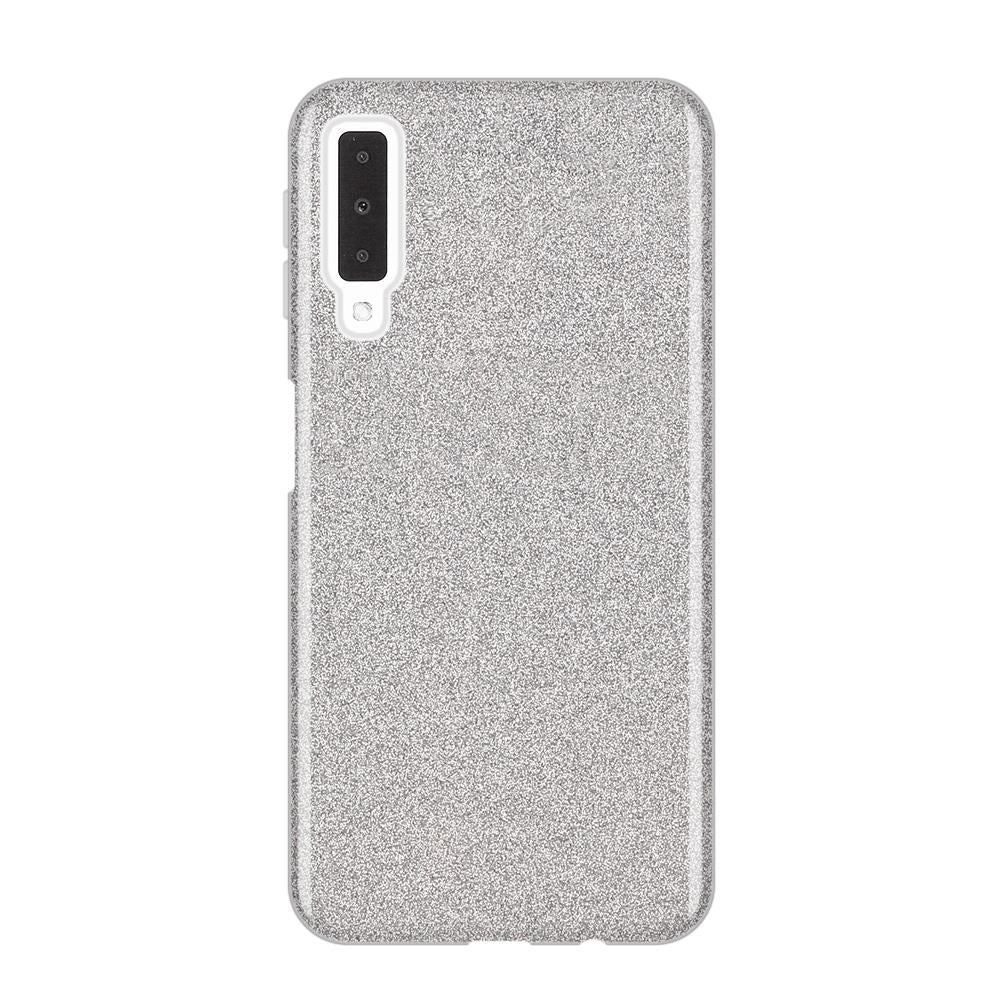 Capa Wozinsky Glitter brilhante para Samsung Galaxy A7 2018 A750 prata