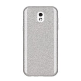 Capa Wozinsky Glitter brilhante para Samsung Galaxy J5 2017 J530 prata