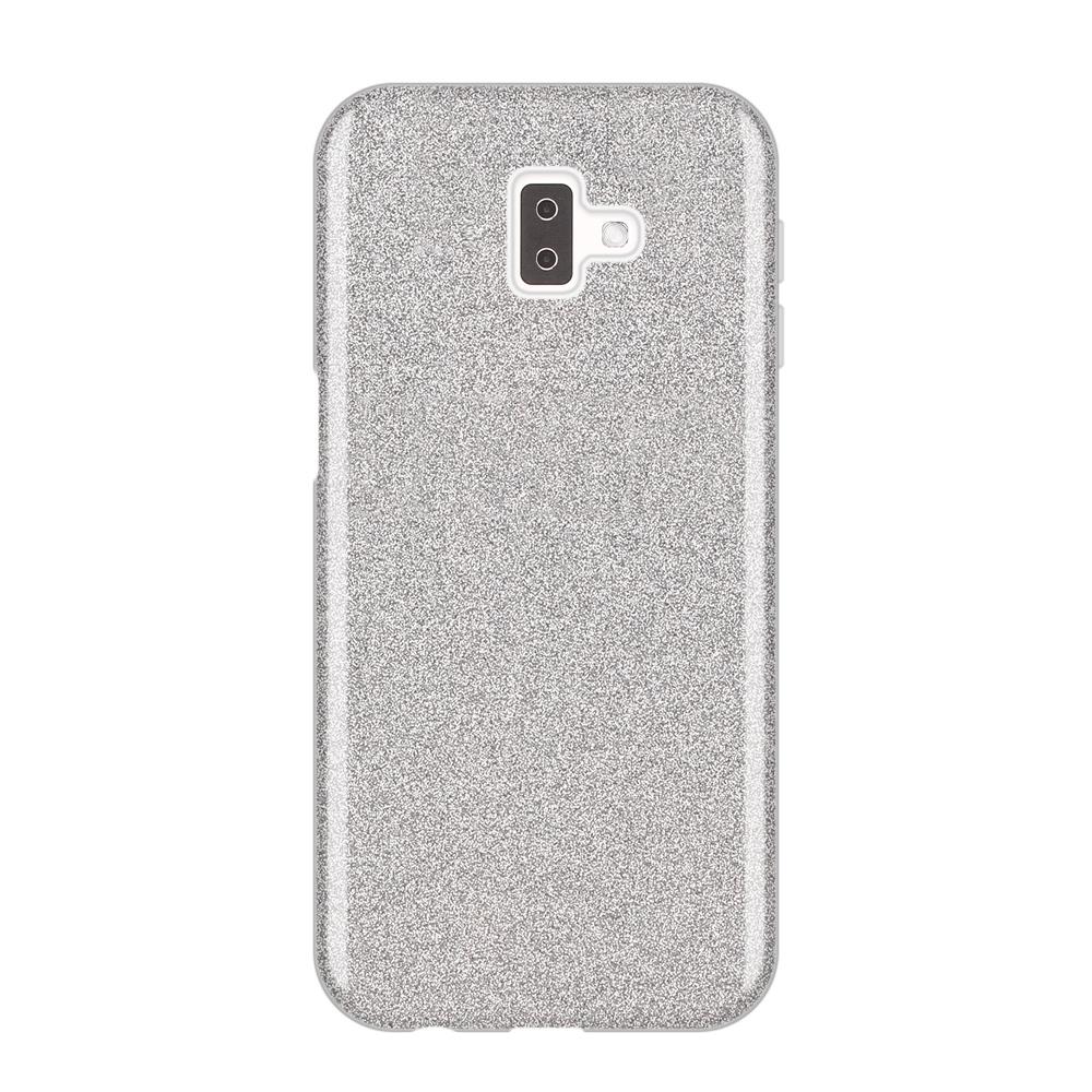 Capa brilhante Wozinsky para Samsung Galaxy J6 Plus 2018 J610 prata