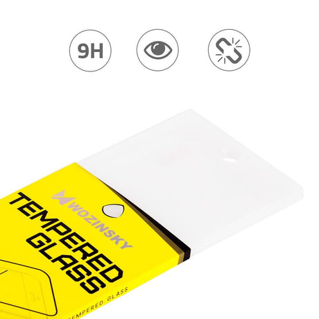 Wozinsky vidro temperado cola total protetor de tela super resistente totalmente coberto com moldura amigável para Motorola Moto G7 Power preto