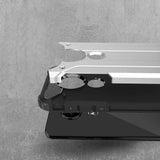 Capa Hybrid Armor Capa resistente e resistente para Motorola Moto G7 Plus  -  G7 prata