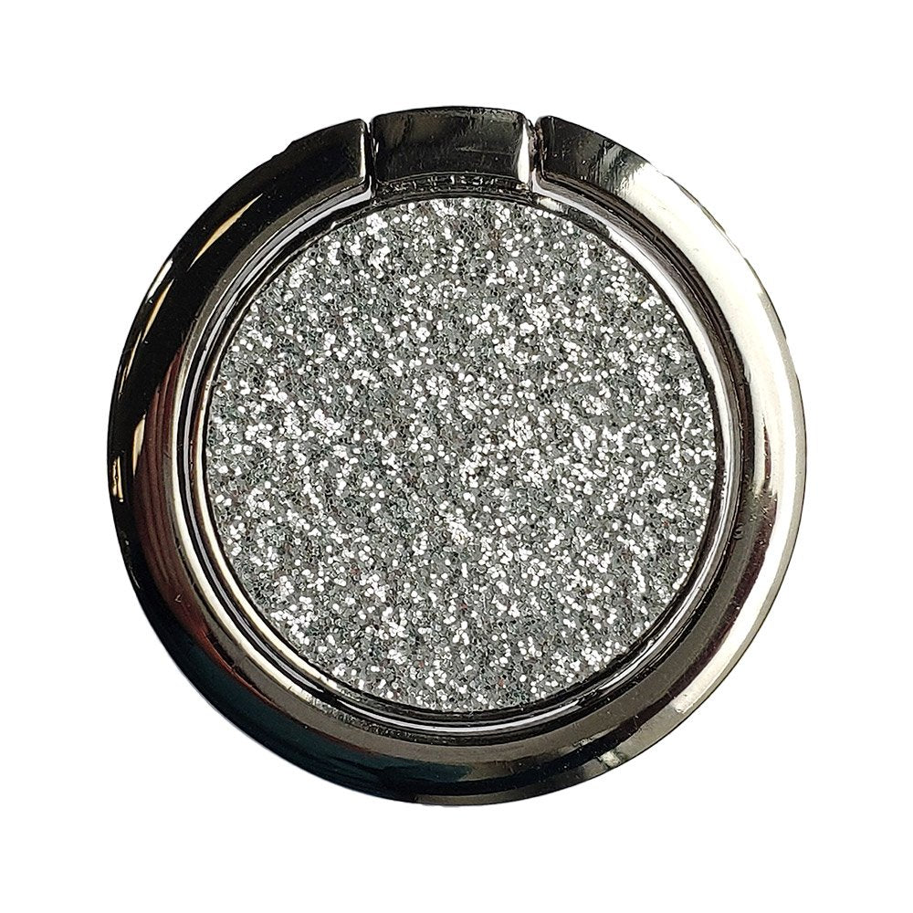 Suporte de anel de suporte de brilho para smartphone prata