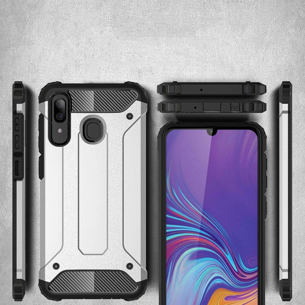 Capa Hybrid Armor Capa resistente e resistente para Samsung Galaxy A30 preta