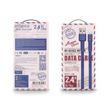 Cabo plano USB  -  USB Tipo-C Remax Armor Series 5V 2.4A preto (RC-116a)