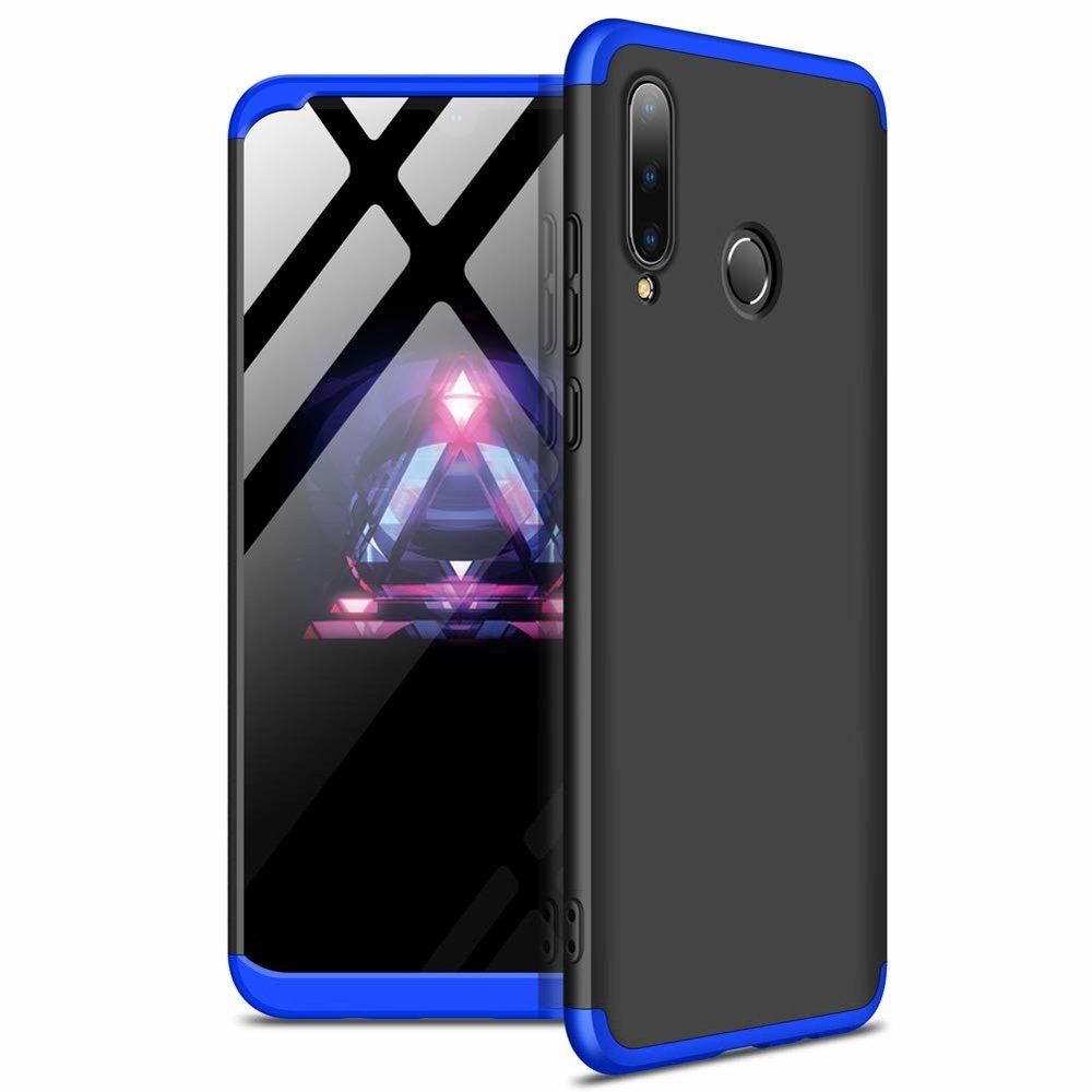 GKK 360 Protection Case Front e Back Case Cover Full Body Huawei P30 Lite preto-azul