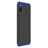 GKK 360 Protection Case Front e Back Case Cover Full Body Huawei P30 Lite preto-azul