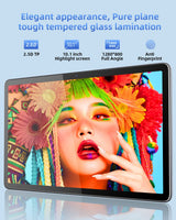 BENEVE Tablet 10 polegadas Android 11 6GB RAM 128 GB ROM IPS HD Display Quad-Core 1,8 GHz 5 MP+8 MP Bluetooth 6000 mAh
