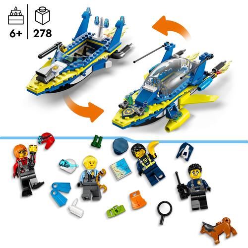 LEGO City Missions 60355 Missões de Investigação da Polícia Marítima
