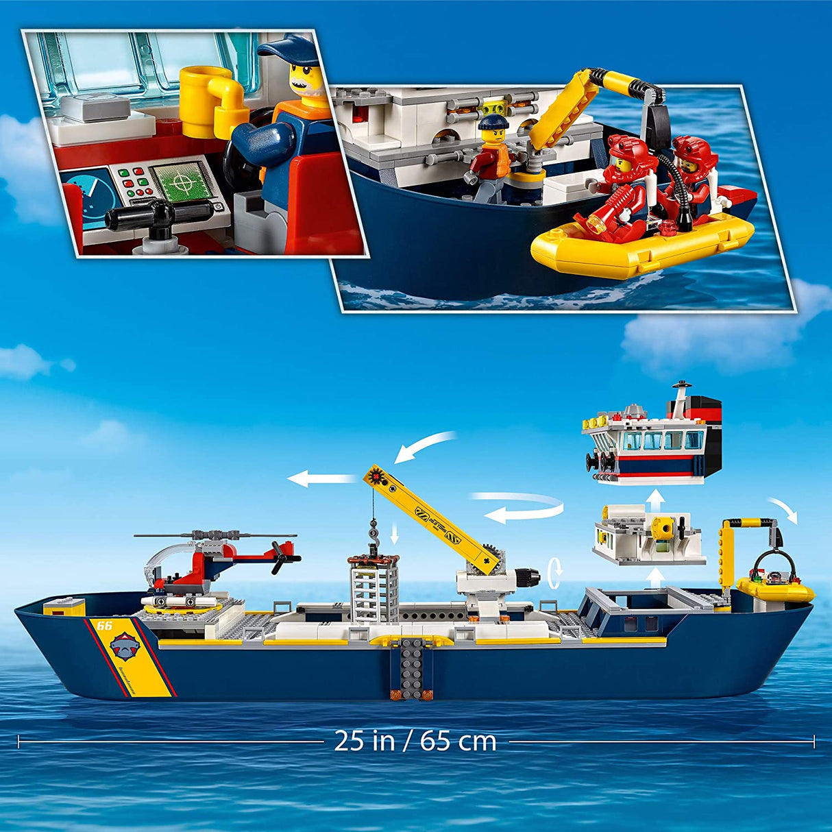 LEGO City 60266 Barco de Exploração do Oceano