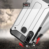 Capa Hybrid Armor Capa resistente e resistente para Samsung Galaxy A30 dourado