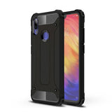Capa de armadura híbrida capa resistente e resistente para Xiaomi Redmi 7 preta