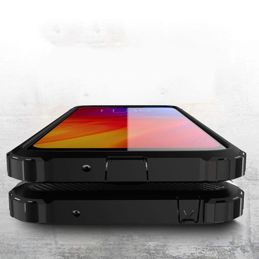 Capa Hybrid Armor Capa resistente e resistente para Motorola Moto G7 Power black