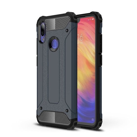 Capa Hybrid Armor Capa resistente e resistente para Motorola Moto G7 Power blue