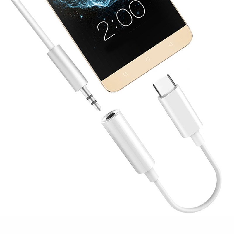 Adaptador fêmea USB Tipo-C para miniplugue de 35 mm preto