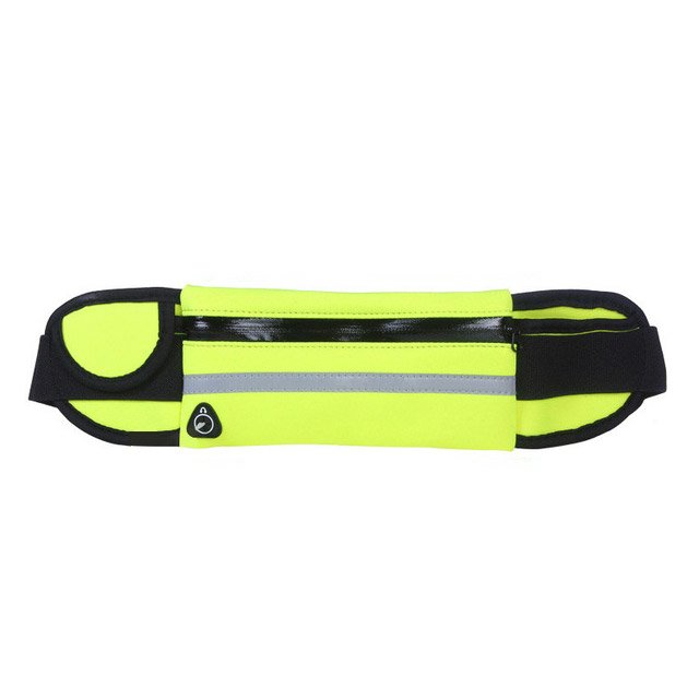 Ultimate Running Belt com porta-garrafa e saída para fone de ouvido verde