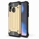 Capa Hybrid Armor Capa resistente e resistente para Samsung Galaxy A40 dourado