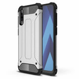 Capa Hybrid Armor Capa resistente e resistente para Samsung Galaxy A70 prata