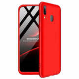 Capa de proteção GKK 360 frontal e traseira capa completa para Samsung Galaxy A40 vermelho