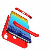 Capa de proteção GKK 360 frontal e traseira capa completa para Samsung Galaxy A40 vermelho