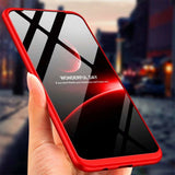 Capa de proteção GKK 360 frontal e traseira capa completa para Samsung Galaxy A40 vermelho