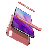 Capa de proteção GKK 360 frontal e traseira capa completa para Samsung Galaxy A70 rosa