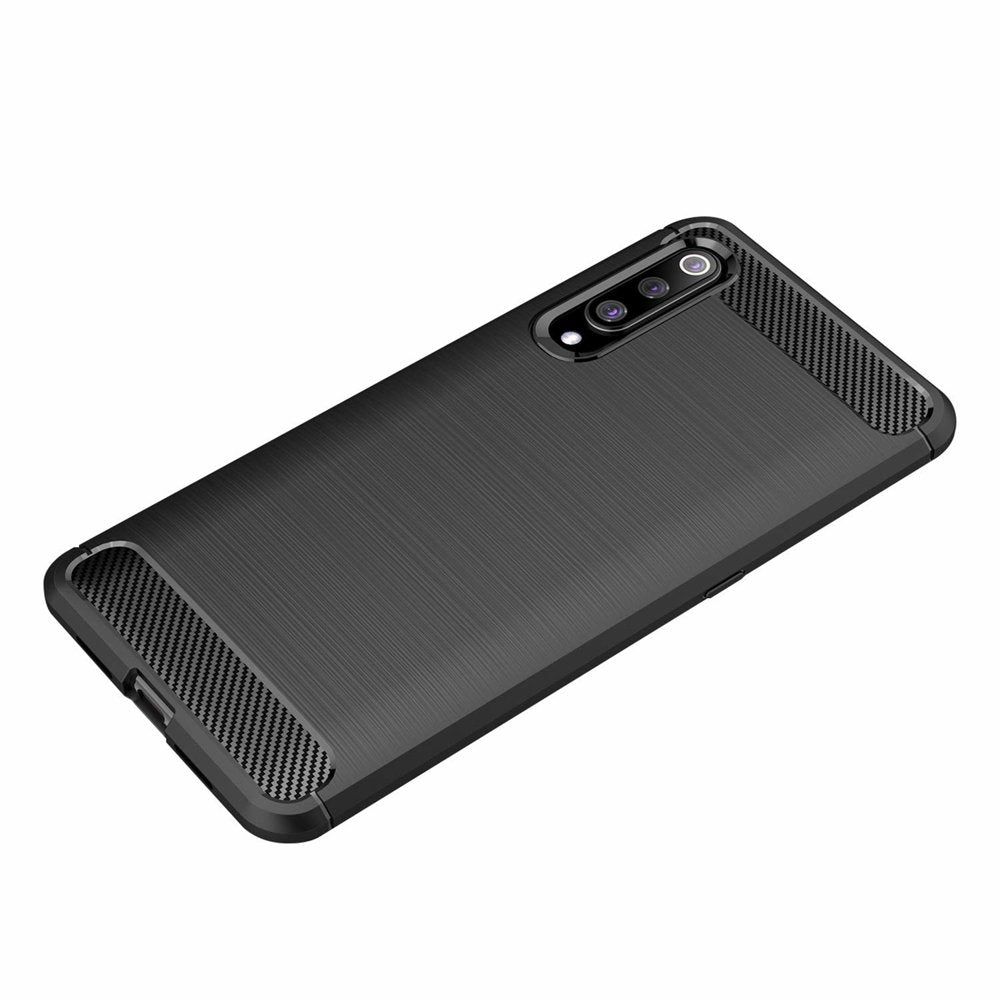 Capa carbono Capa flexível de TPU para Xiaomi Mi 9 SE preta