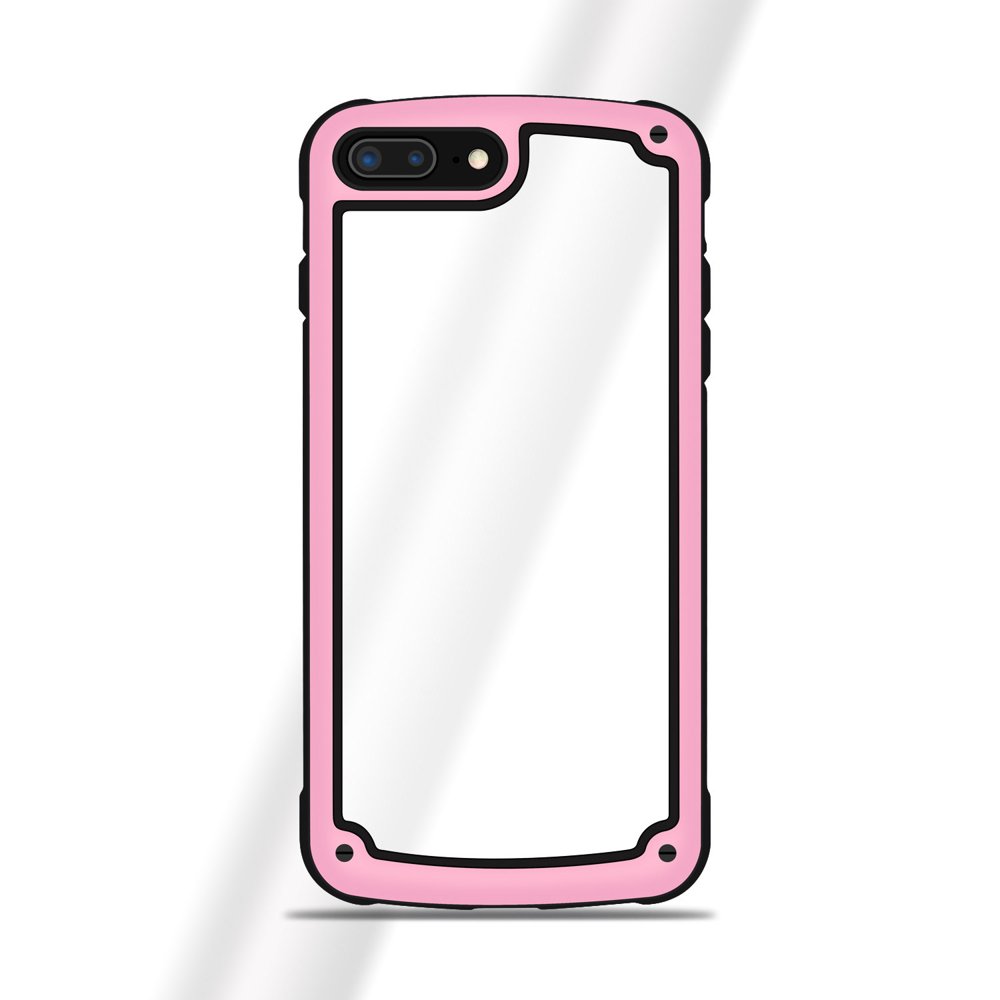 Capa Solid Frame para PC com proteção de TPU para Samsung Galaxy S9 G960 rosa