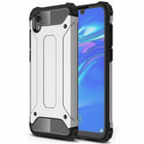 Capa Hybrid Armor Capa resistente e resistente para Huawei Y5 2019  -  Honor 8S prata