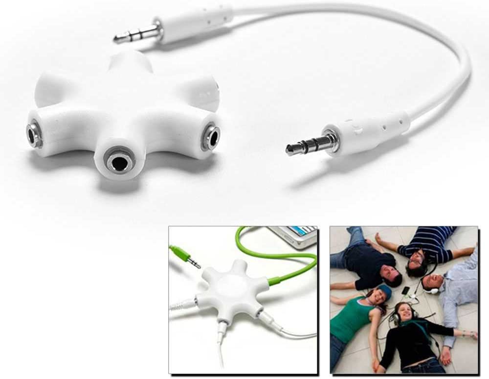 Splitter Jack 3,5mm - Branco