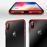 Capa de gel TPU transparente com moldura de galvanoplastia para Samsung Galaxy A50s  -  Galaxy A50  -  Galaxy A30s azul