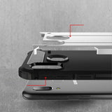 Capa Hybrid Armor Capa resistente e resistente para Samsung Galaxy A20e azul