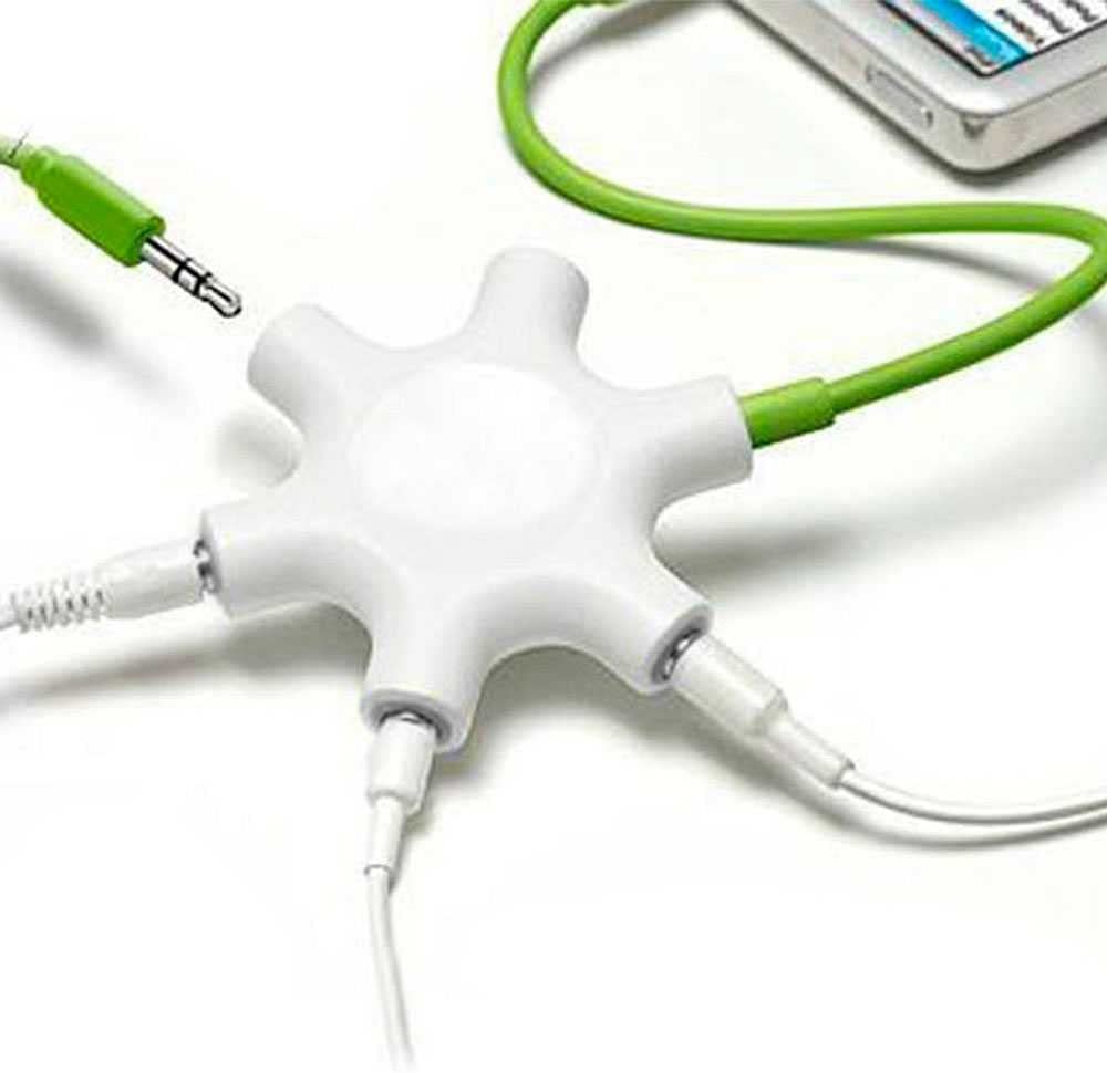 Splitter Jack 3,5mm - Branco