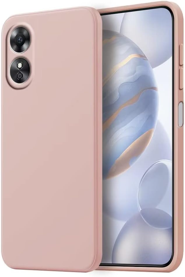 Capa Gel Silicone Rosa para Oppo A17