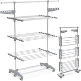 Estendal de Roupa Vertical Extensível e Ajustável