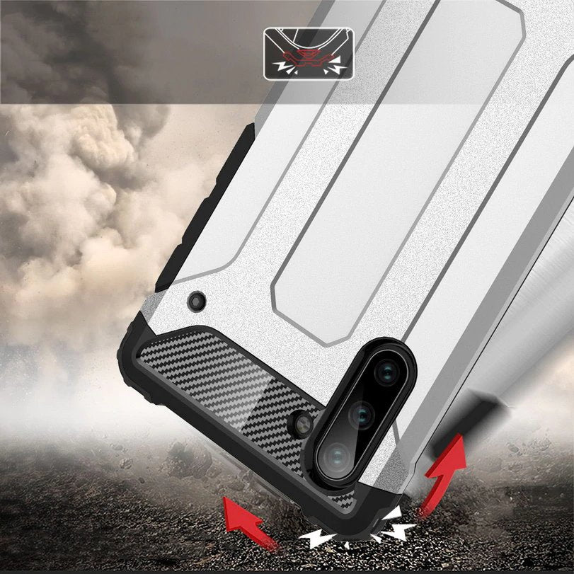 Capa Hybrid Armor Capa resistente e resistente para Samsung Galaxy Note 10 preta