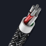 REMAX Super Spring Data Cable com Nylon Wire USB  -  micro USB 120cm 2.1A preto (RC-139m preto)