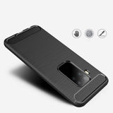 Capa carbono Capa flexível de TPU para Motorola Moto One Pro  -  Zoom preto