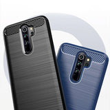 Capa carbono Capa flexível de TPU para Xiaomi Redmi Note 8 Pro preto
