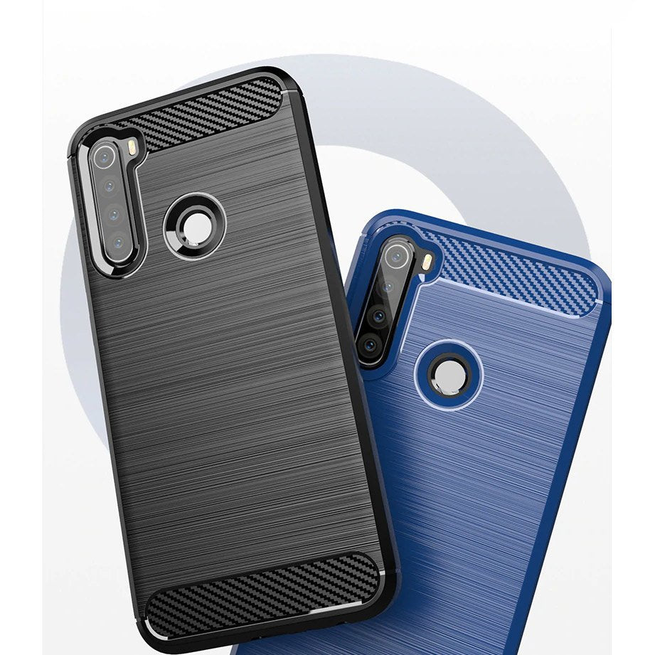 Capa carbono Capa flexível de TPU para Xiaomi Redmi Note 8 preta