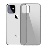 Baseus Simple Series Capa em gel transparente TPU para iPhone 11 preto (5ARAPIPH61S-01)