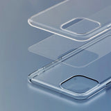 Baseus Simple Series Capa em gel transparente TPU para iPhone 11 preto (5ARAPIPH61S-01)