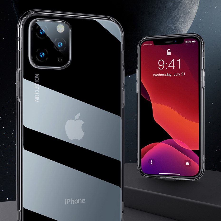 Baseus Safety Airbags Case Cover com cantos fortes iPhone 11 transparente (ARAPIPH61S-SF02)