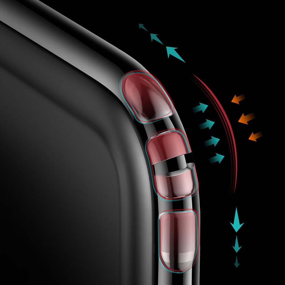 Baseus Safety Airbags Case Cover com cantos fortes iPhone 11 transparente (ARAPIPH61S-SF02)