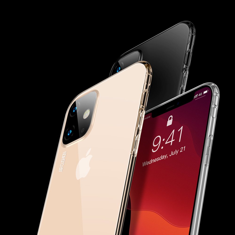 Baseus Safety Airbags Case Cover com cantos fortes iPhone 11 transparente (ARAPIPH61S-SF02)