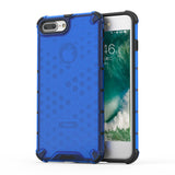 Capa de armadura de favo de mel com proteção de TPU para iPhone 8 Plus  -  iPhone 7 Plus azul