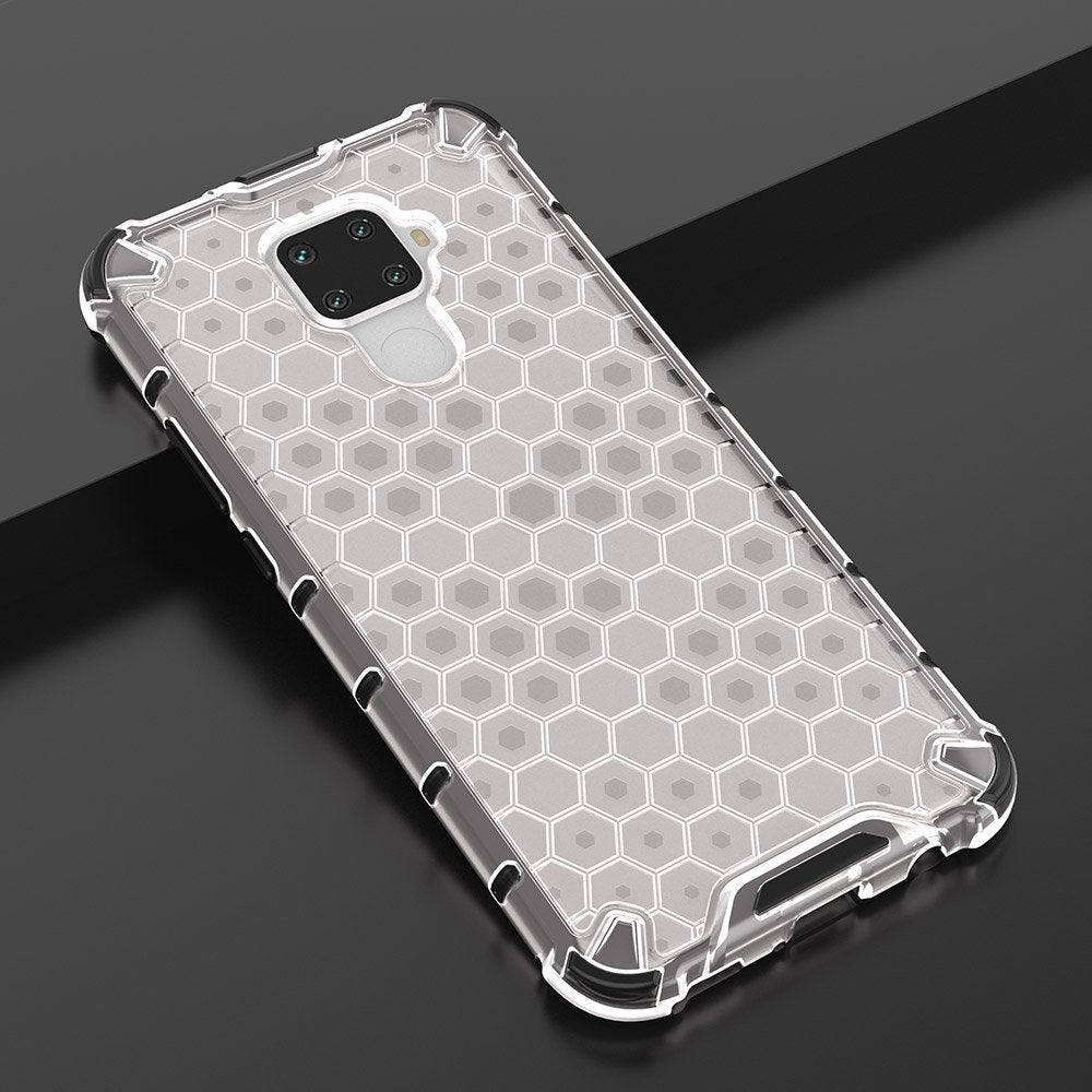 Capa de armadura de favo de mel com proteção de TPU para Huawei Mate 30 Lite  -  Huawei Nova 5i Pro transparente