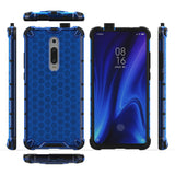 Capa de armadura em caixa de favo de mel com pára-choque de TPU para Xiaomi Mi 9T  -  Xiaomi Mi 9T Pro preto