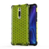 Capa de armadura em caixa de favo de mel com pára-choque de TPU para Xiaomi Mi 9T  -  Xiaomi Mi 9T Pro verde