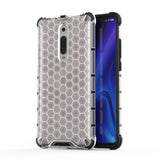 Capa de armadura em caixa de favo de mel com pára-choque de TPU para Xiaomi Mi 9T  -  Xiaomi Mi 9T Pro transparente